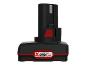 Black and red power tool battery pack with '12V TEAM' text.