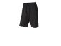 Black men's shorts with a drawstring waist.