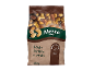 A bag of roasted and salted mixed nuts, including cashews and almonds, with text '250 g'