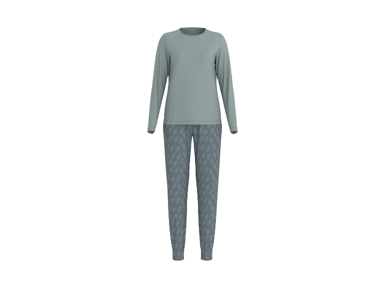 Esmara women's pyjamas with long-sleeved top and patterned trousers