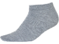 Grey short sock on a black background