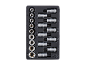 Set of Torx sockets and bits in a black tray, with sizes from 10 to 70 and T20 to T70.
