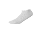 Grey short sock on a black background.