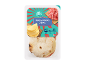 Salami and provolone pinsa-panini with cooking instructions, 160 g.