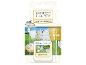 Car air freshener with a clean cotton scent, featuring laundry drying outdoors.