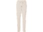 Light beige women's jogging bottoms with a drawstring waist.