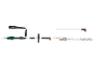 Electric hedge trimmer kit with attachments