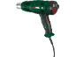 Green heat gun with a digital display and a black handle.