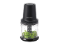Black chopper with a transparent container filled with chopped parsley.