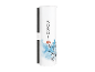 White sushi container with chopsticks, featuring a watercolor landscape design and 'SUSHI' text.