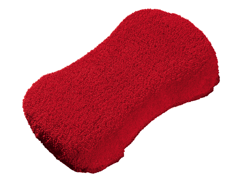 Red sponge for car washing or cleaning