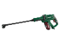 Green cordless pressure washer with red and black battery