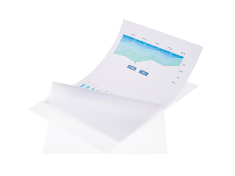 Bar and line chart with financial data and months of the year.