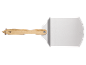 Grill spatula with a wooden handle and metal blade, featuring 'GRILL MEISTER' inscription.