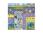 Set of over 500 stickers featuring cartoon characters, including laser stickers.