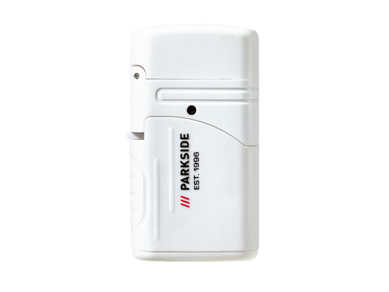 White compact tool with the inscription «EST. 1996» and red stripes.