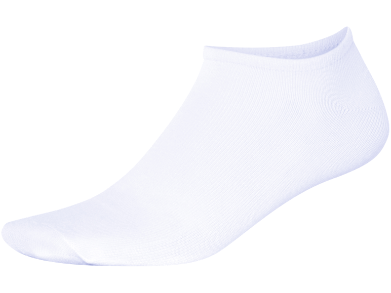 White ankle sock.