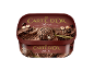 Two tubs of chocolate ice cream with chocolate pieces and hazelnut granules.