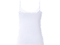 White women's camisole with lace trim