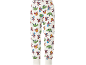 White pajama bottoms with cartoon superhero prints