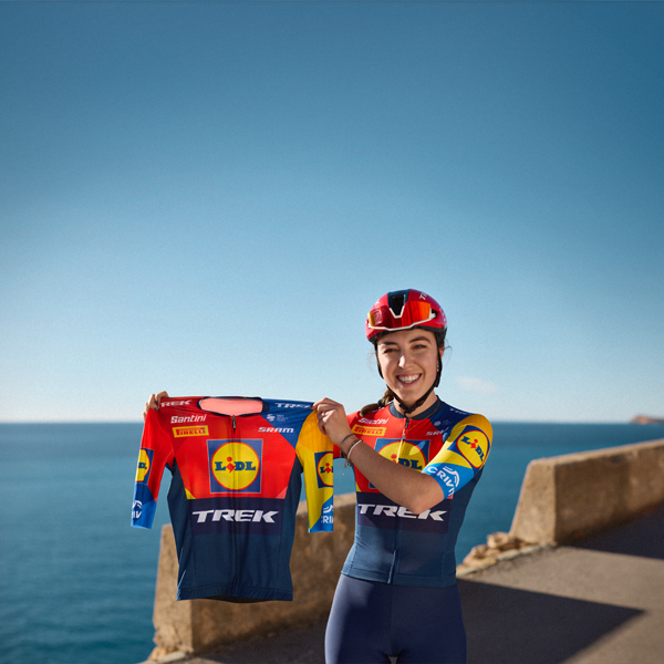 Lidl-Trek cycling jersey.