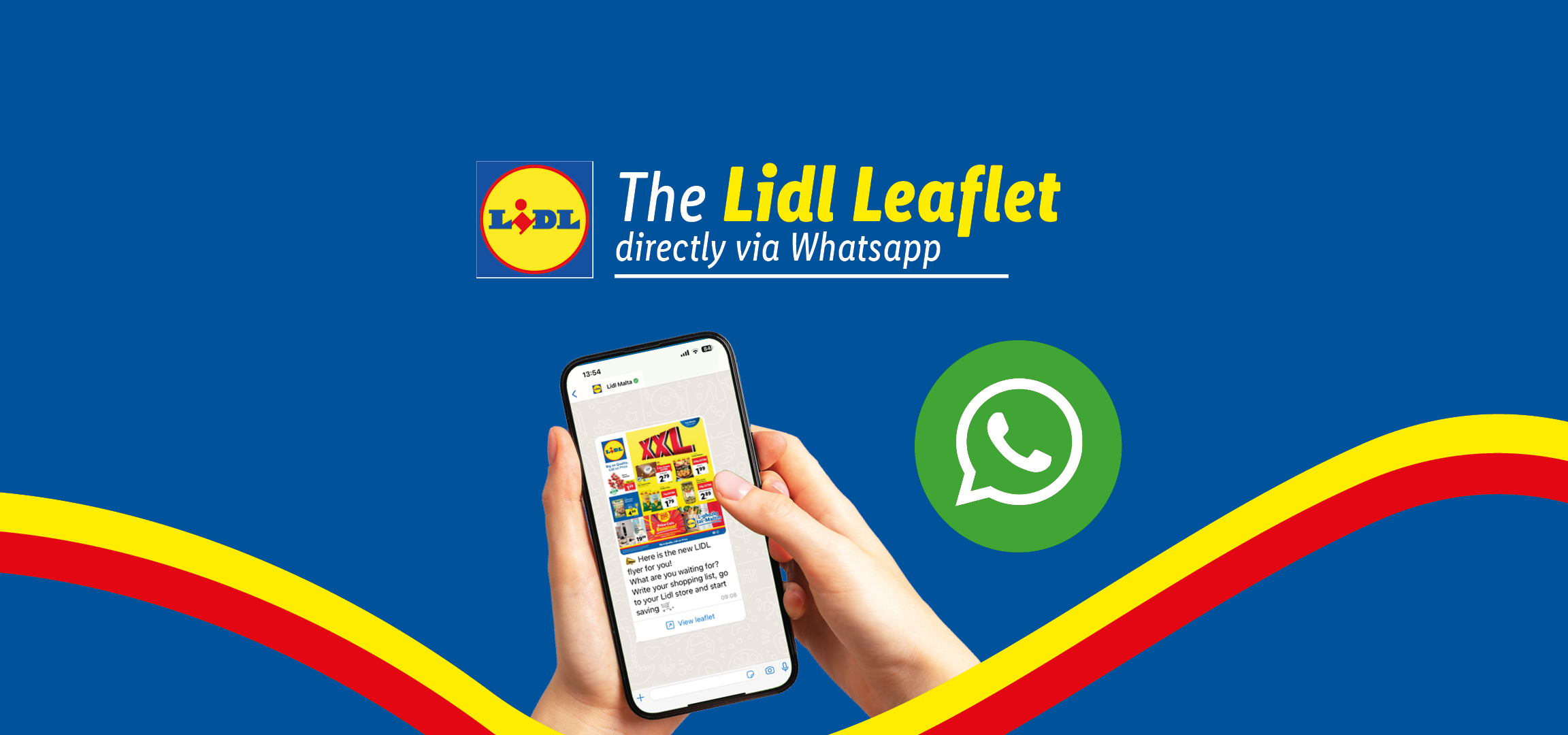 Get the Lidl leaflet directly via WhatsApp.