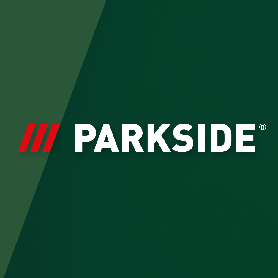 Parkside logo with three red vertical bars on a dark green background.