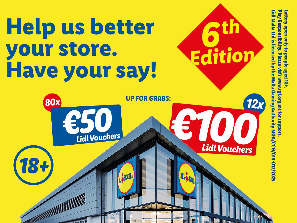 Have your say lottery 6 edition. Up for grabs 80 x €50 and 12x €100 Lidl Vouchers