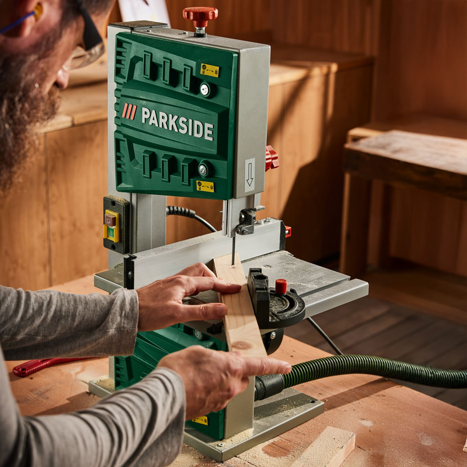 Parkside band saw, woodworking.