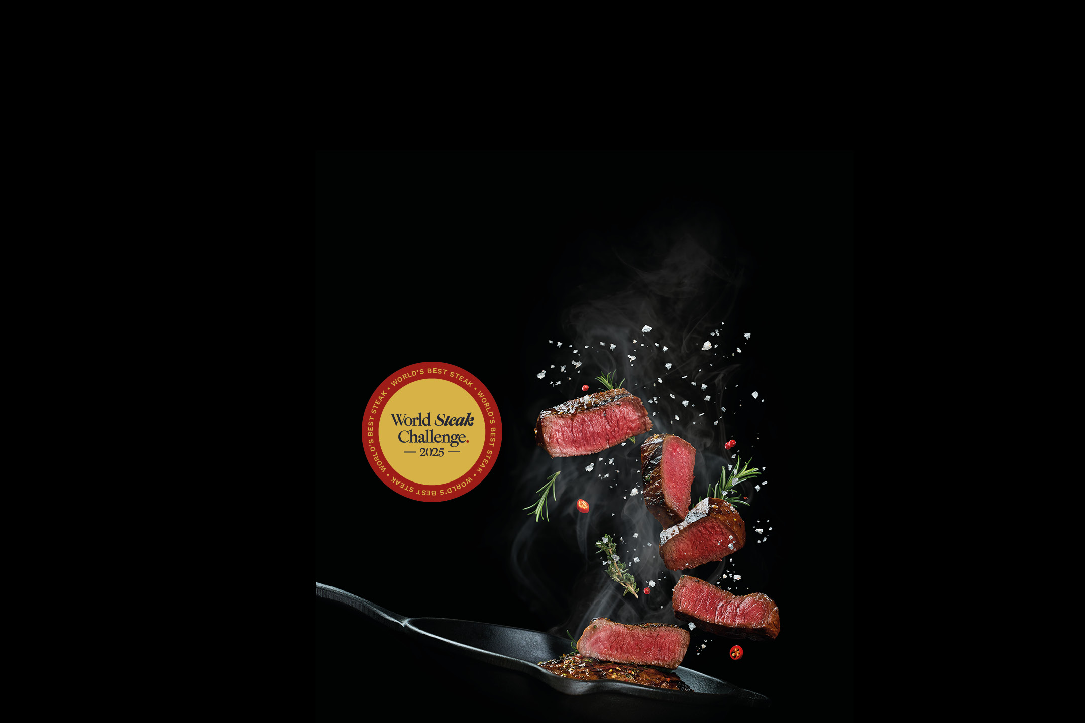 The best meats in the world. World Steak Challenge 2025 logo.